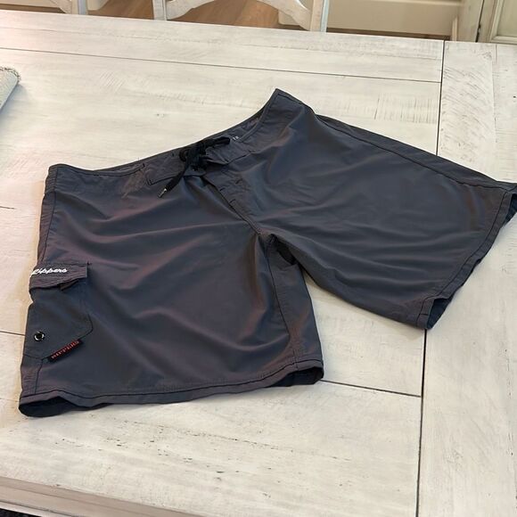 Ladies Gray Board Shorts - Picture 3 of 8